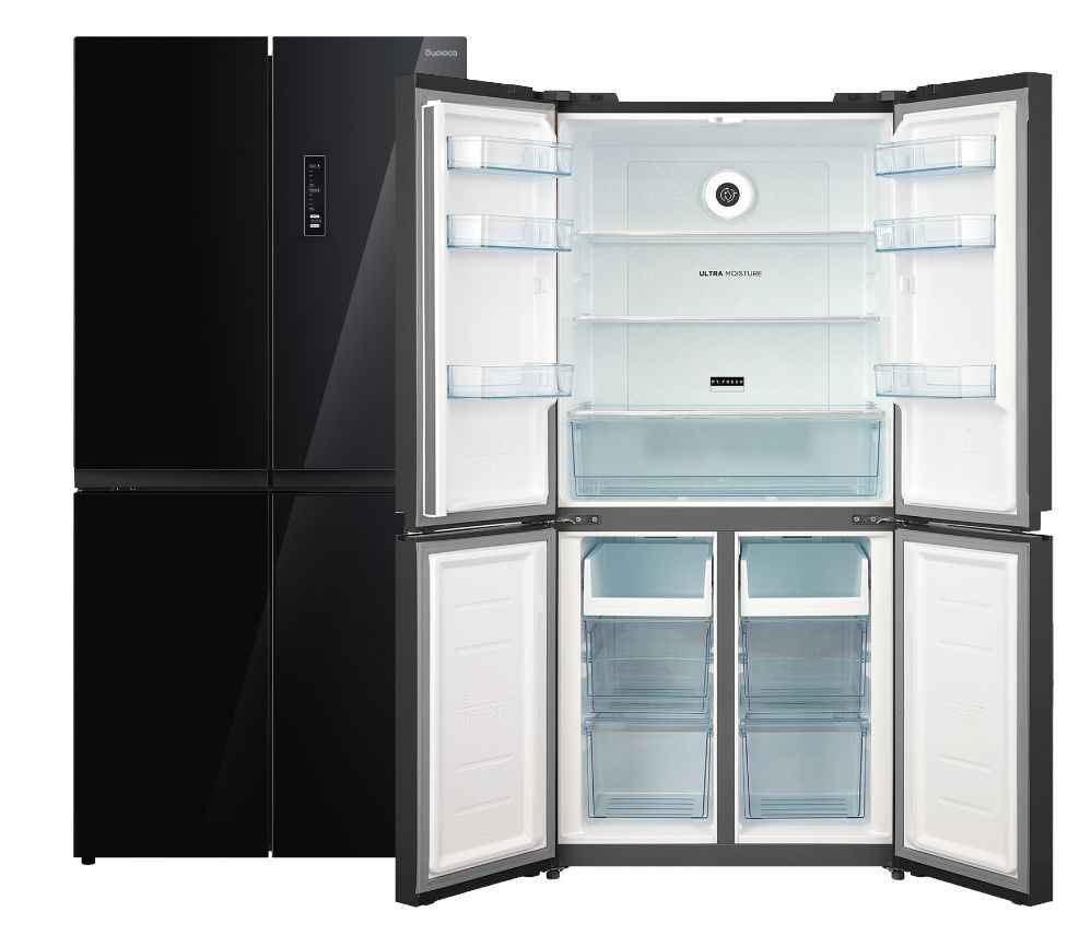 Холодильник БИРЮСА CD 466 BG 456л черное стекло