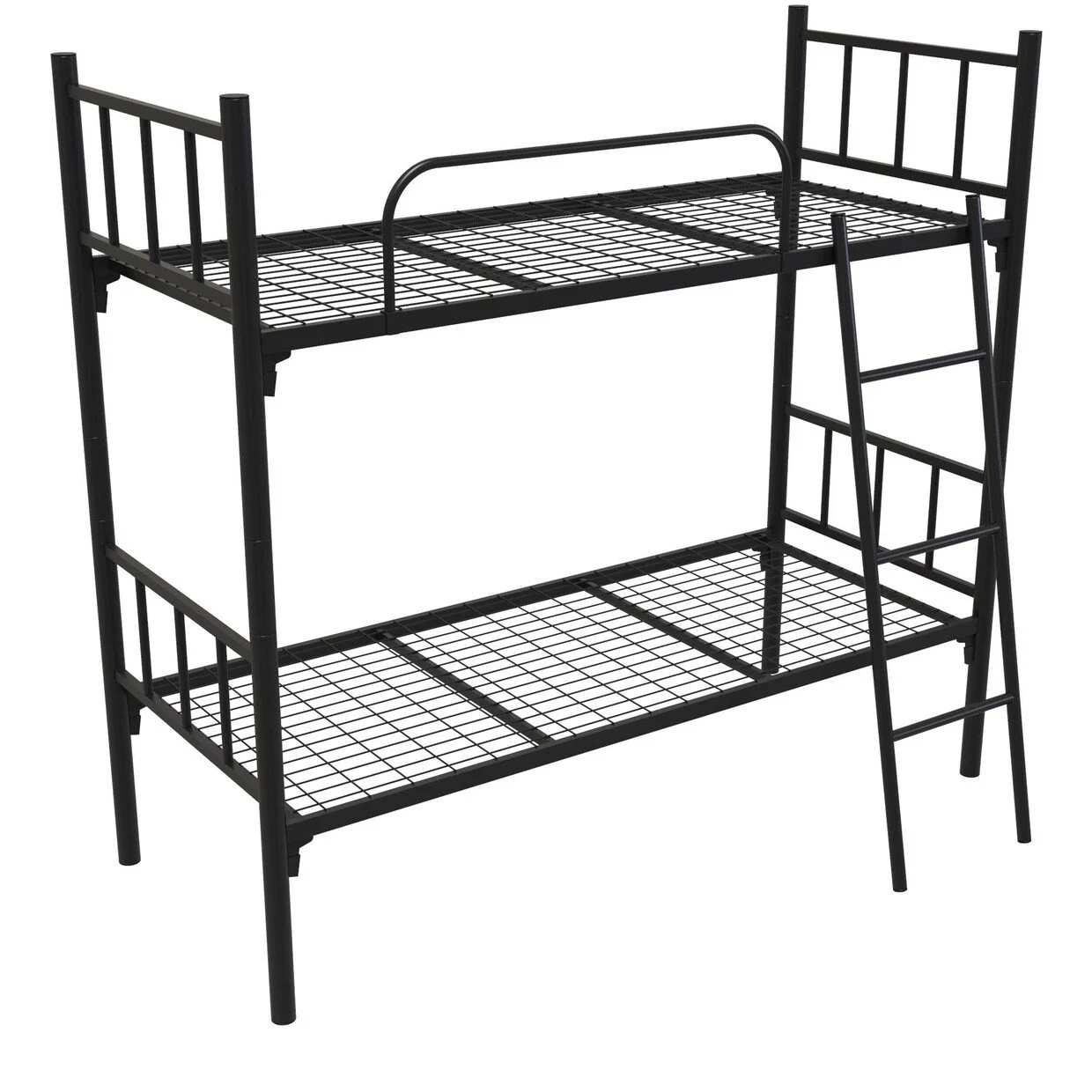 Фото кровать металлическая км-2.51 cool (л/о) 1900/800 черная