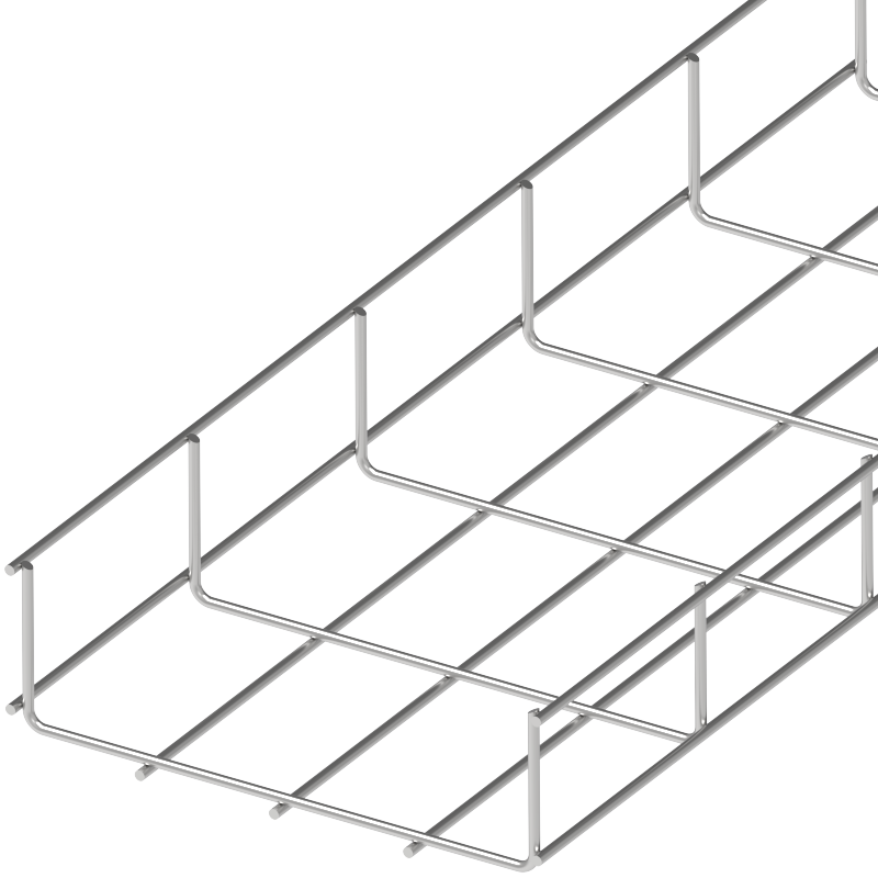 Лоток проволочный усиленный 30х400х3000 мм, диаметр 4,8 мм (ОЕМ), из коррозионностойкой стали